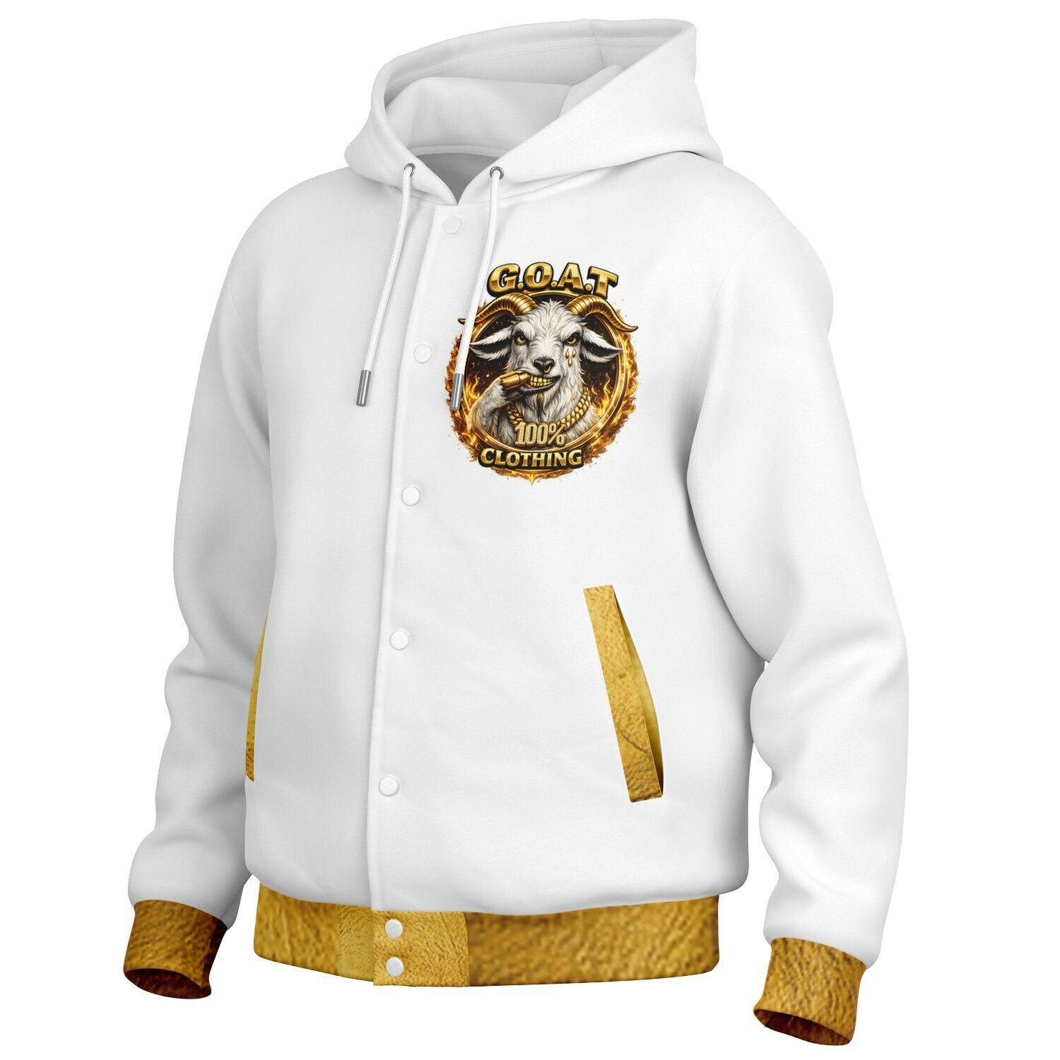 Goatwear Hooded Baseball Jacket - AOP