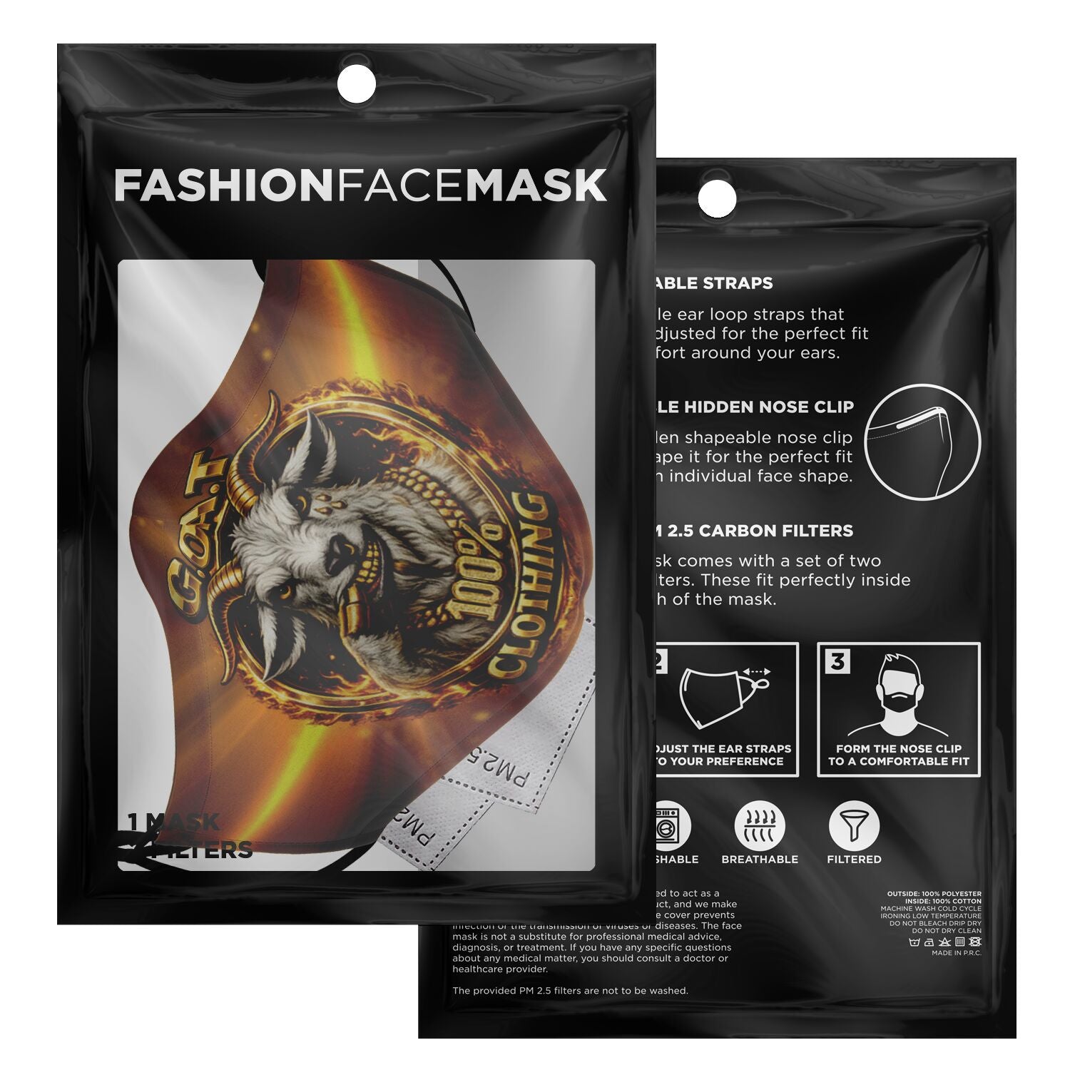 Goatwear Fashion Face Mask - AOP