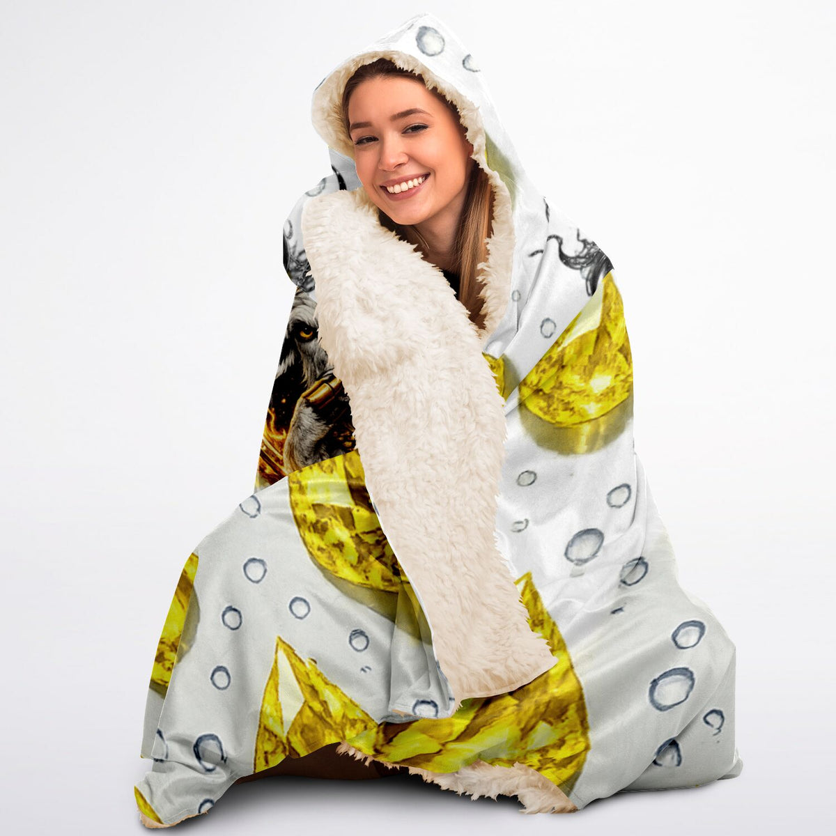 Goatwear Hooded Blanket Sherpa - AOP