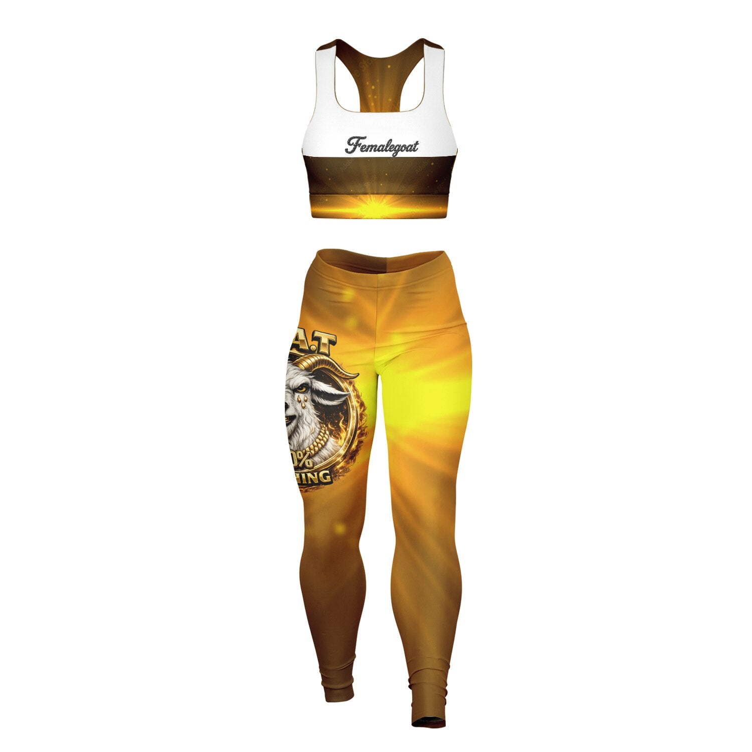Goatwear Padded Sports Bra & Leggings - AOP