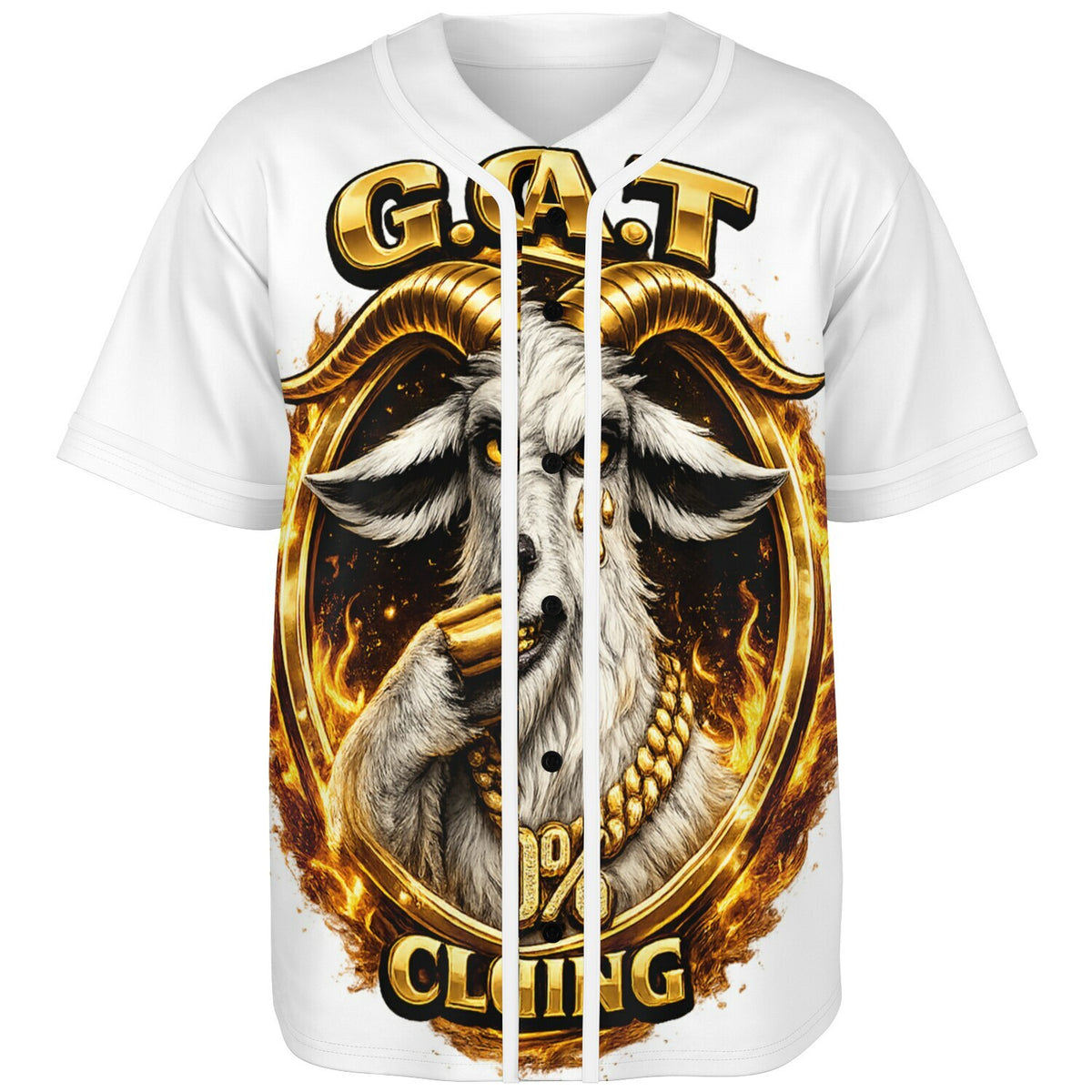 Goat Baseball Jersey - AOP