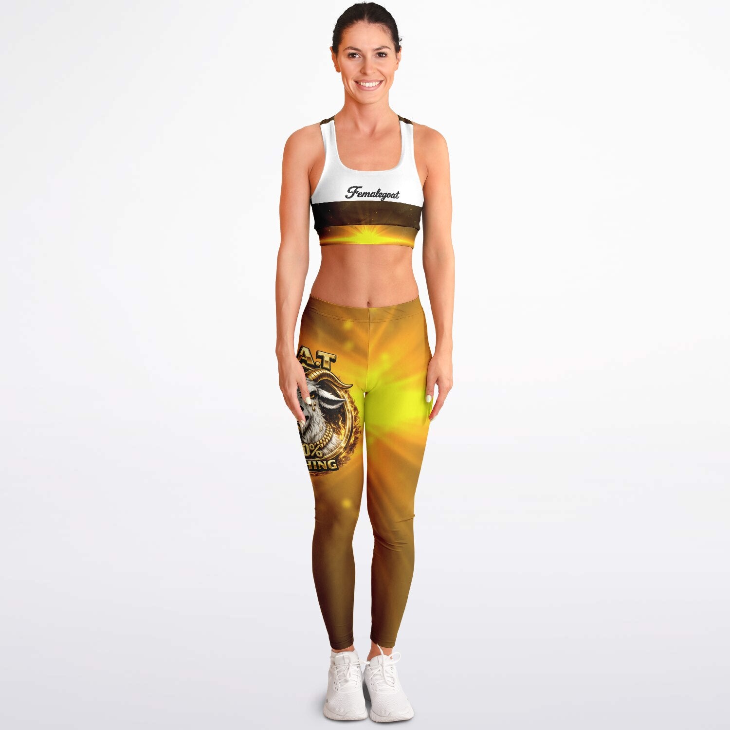 Goatwear Padded Sports Bra & Leggings - AOP