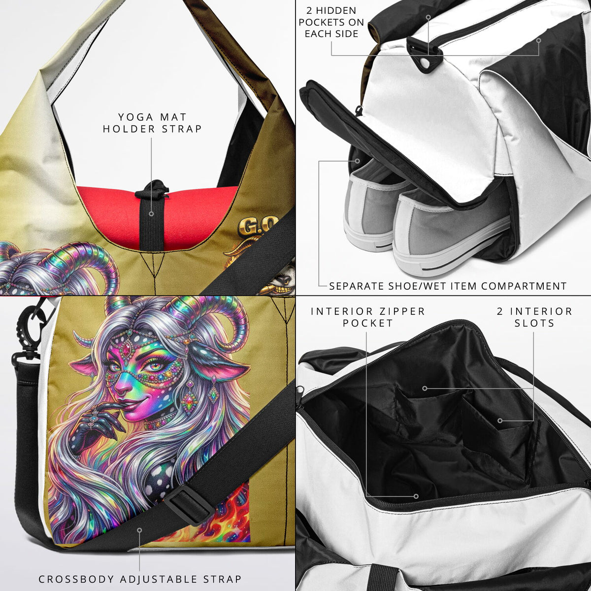 Goatwear Shoulder Gym Bag - AOP