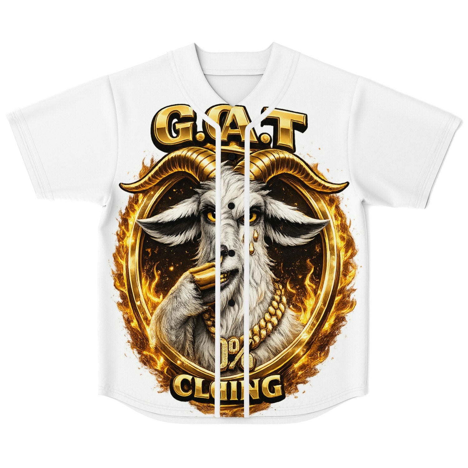 Goat Baseball Jersey - AOP