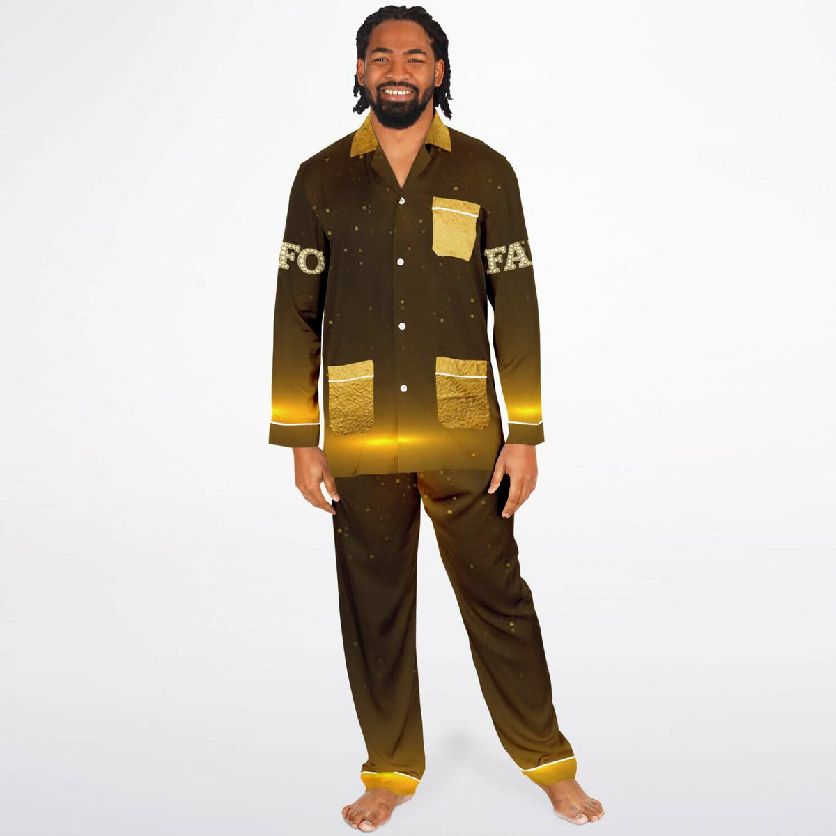 Goatwear Men's Satin Pajamas - AOP